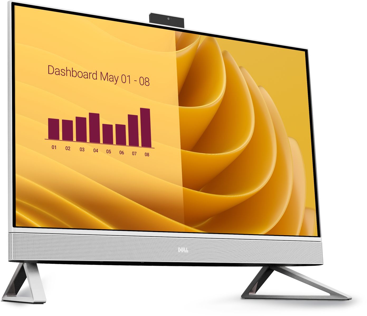 DELL EC27250 Intel Core 7 150U 68,6 cm [27] 1920 x 1080 Pixel PC All-in-one 16 GB DDR5-SDRAM 512 GB SSD Windows 11 Pro Wi-Fi 6E [802.11ax] Perlato, Bianco (Dell 27 All-in-One EC27250 - All-in-one Core 7 150U / fino a 5.4 GHz - RAM 16 GB - SSD 512 GB ...