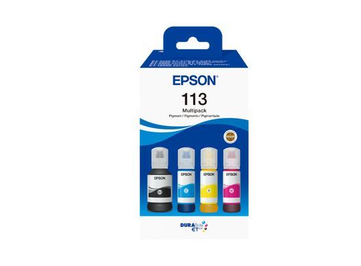 Epson C13T06B640 cartuccia d'inchiostro 4 pz Originale Nero, Ciano, Magenta, Giallo (Epson 113 EcoTank 4 Colour Multipack - C13T06B640)Epson8715946736518C13T06B640