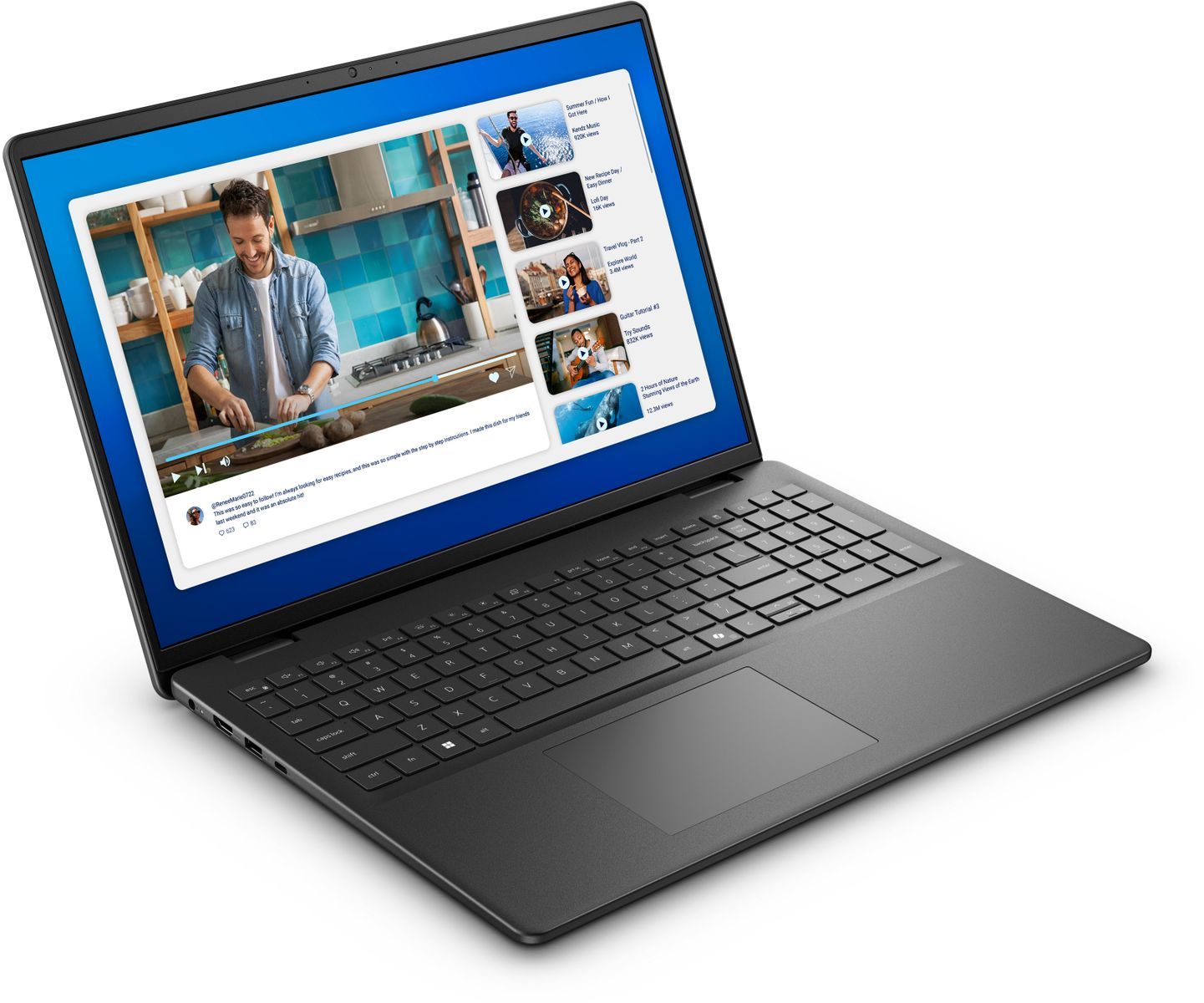 DELL DC16250 Intel Core 7 150U Computer portatile 40,6 cm [16] Full HD+ 16 GB DDR5-SDRAM 512 GB SSD Wi-Fi 6 [802.11ax] Windows 11 Pro Italiano Nero (Dell 16 DC16250 - Intel Core 7 - 150U / fino a 5.4 GHz - Win 11 Pro - Intel Graphics - 16 GB RAM - 51...