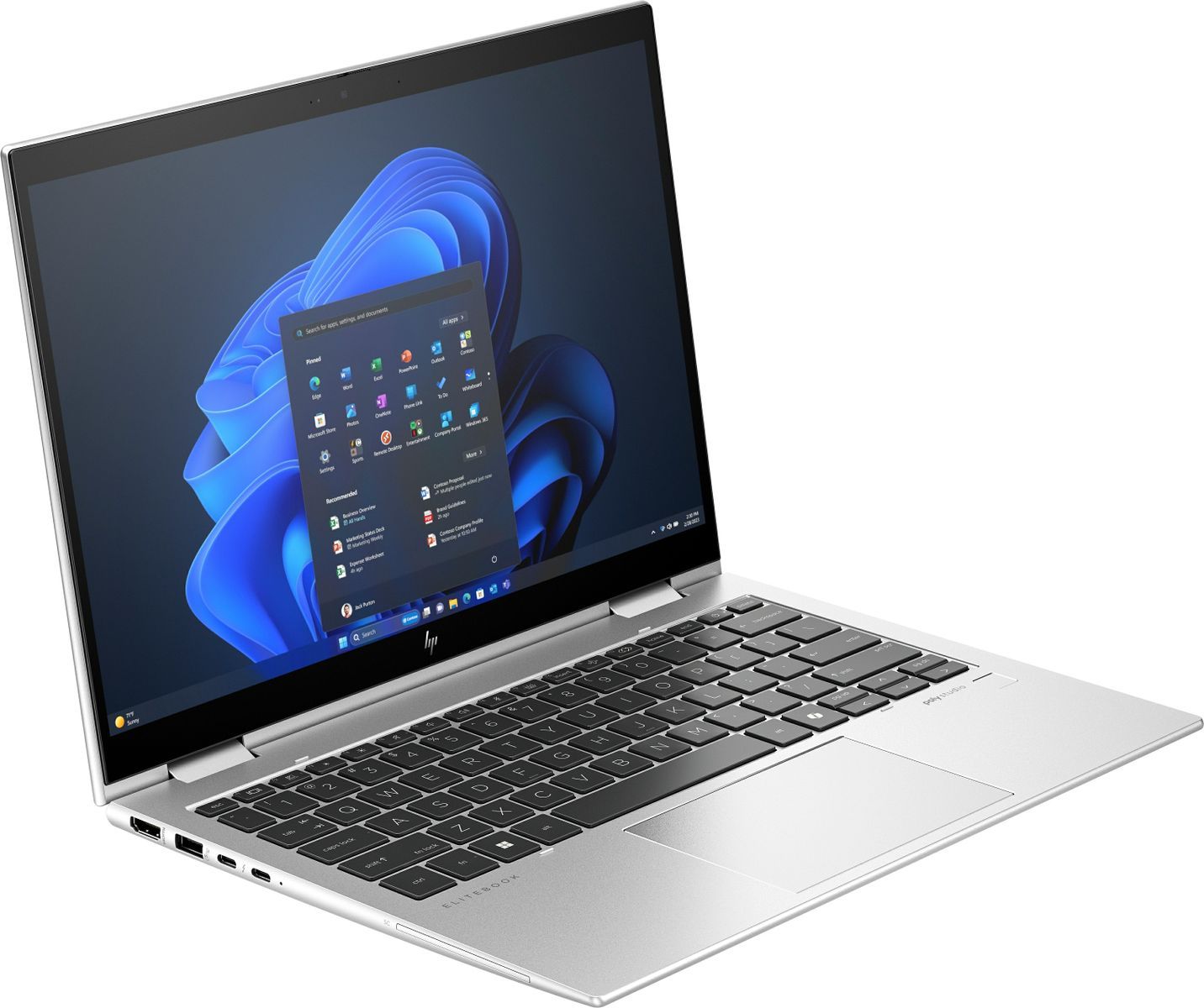 HP Elite x360 830 G11 Intel Core Ultra 7 155U Ibrido [2 in 1] 33,8 cm [13.3] Touch screen WUXGA 16 GB LPDDR5x-SDRAM 1 TB SSD Wi-Fi 6E [802.11ax] Windows 11 Pro AI PC Argento (HP Ex360830G11 U7-155U 13 16GB/1T PC Italy - Italian localization)Hp970P5ET#ABZ