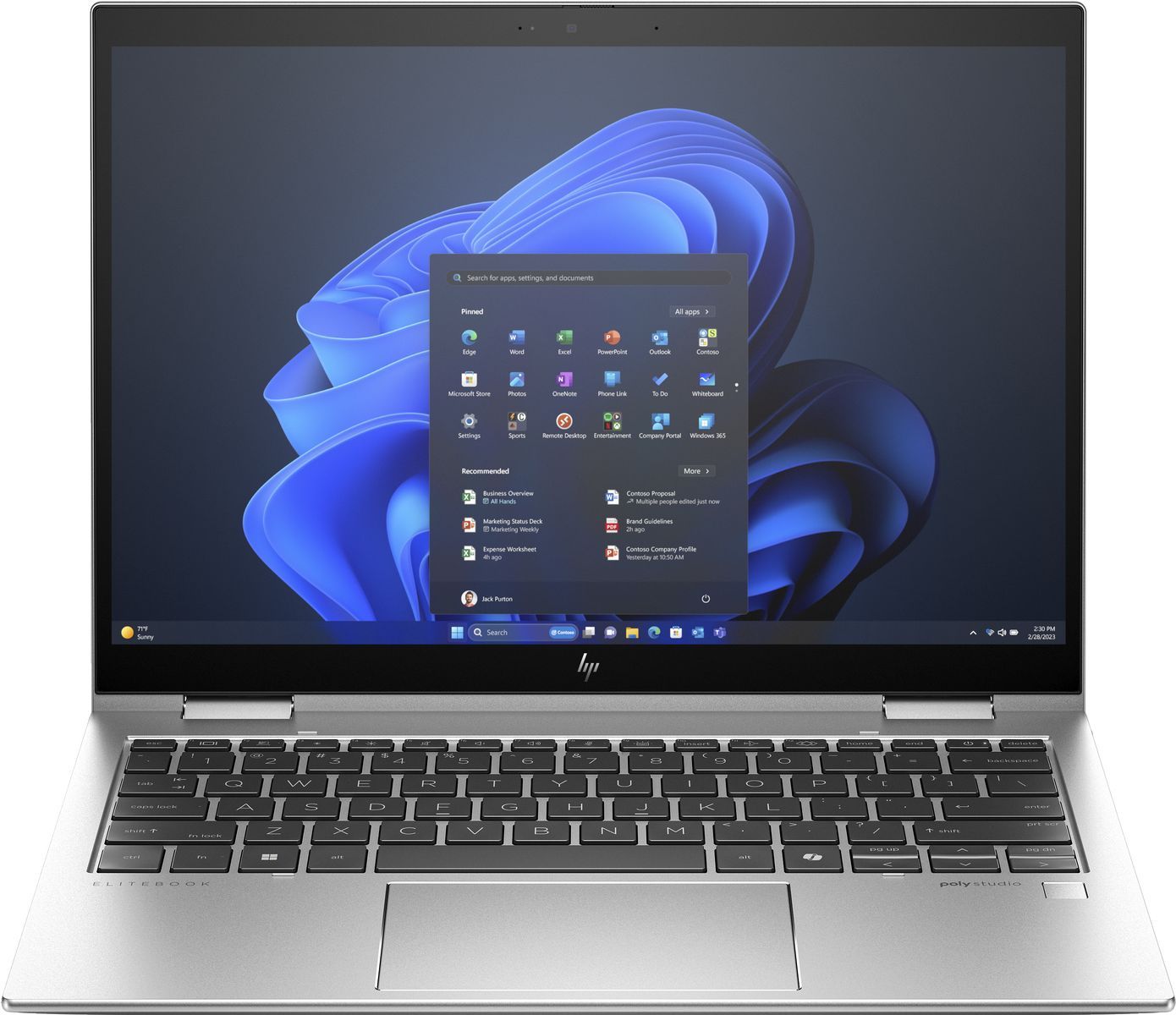 HP Elite x360 830 G11 Intel Core Ultra 7 155U Ibrido [2 in 1] 33,8 cm [13.3] Touch screen WUXGA 16 GB LPDDR5x-SDRAM 1 TB SSD Wi-Fi 6E [802.11ax] Windows 11 Pro AI PC Argento (HP Ex360830G11 U7-155U 13 16GB/1T PC Italy - Italian localization)Hp970P5ET#ABZ