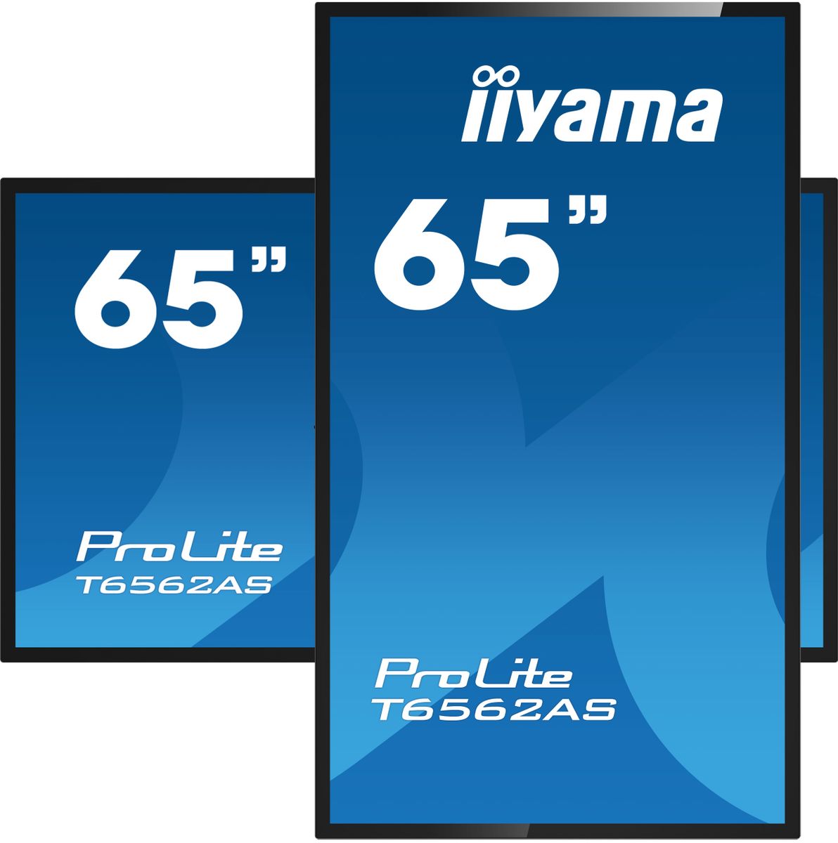 Iiyama T6562AS-B1 visualizzatore di messaggi Pannello piatto interattivo 163,8 cm [64.5] IPS 500 cd/m 4K Ultra HD Nero Touch screen Processore integrato Android 8.0 24/7 (iiyama ProLite T6562AS-B1 65' VA 4K UHD Projective Capacitive 20pt Touchscreen ...