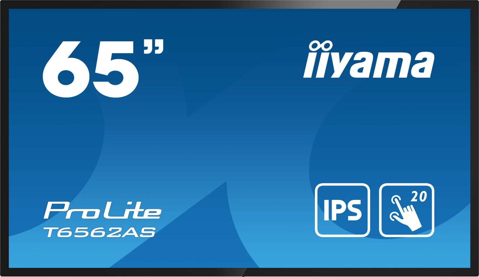 Iiyama T6562AS-B1 visualizzatore di messaggi Pannello piatto interattivo 163,8 cm [64.5] IPS 500 cd/m 4K Ultra HD Nero Touch screen Processore integrato Android 8.0 24/7 (65 T6562AS-B1 Interactive Display - 65 Black Interactive Display 4K 500 cd/m2 2...
