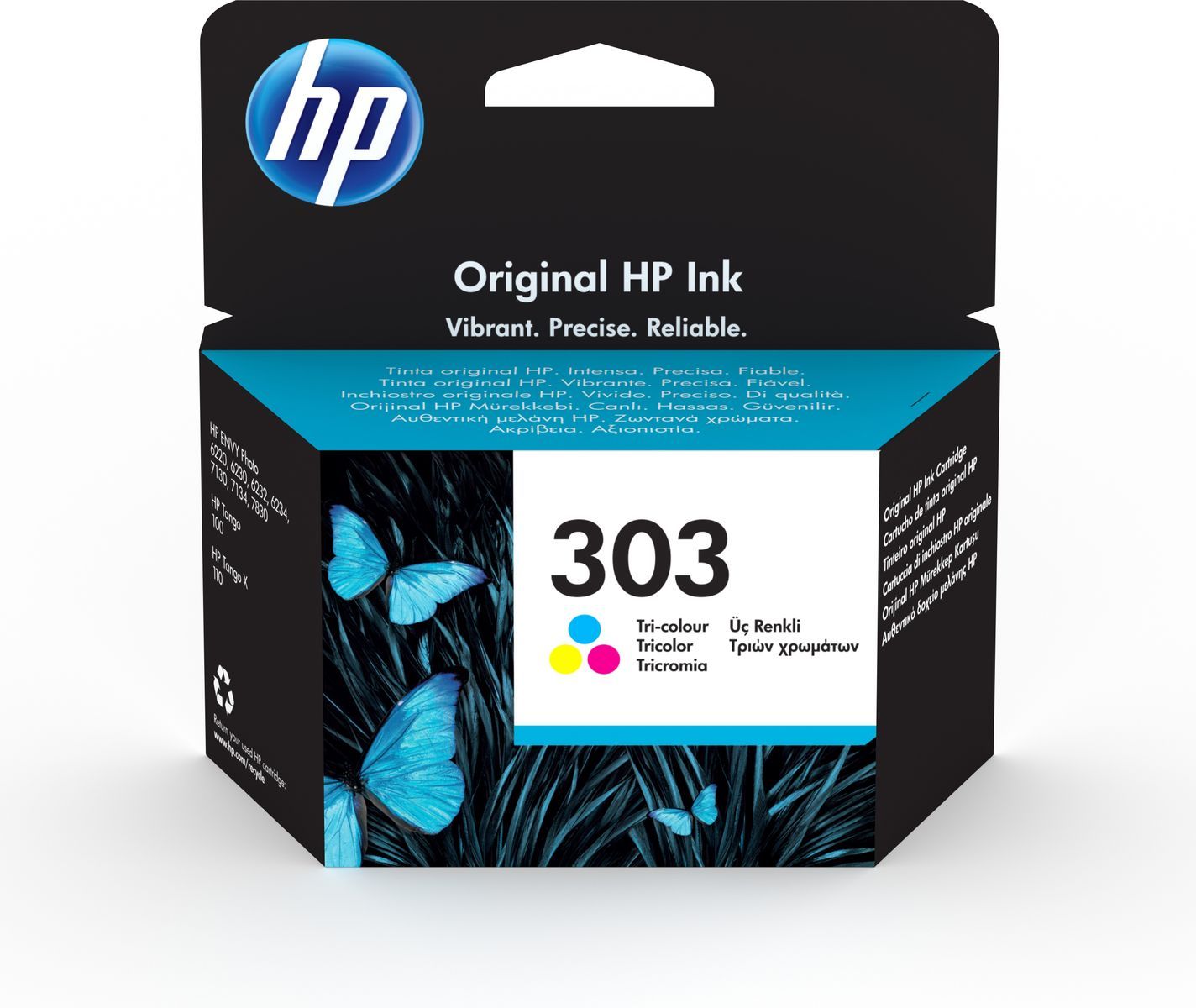 HP Cartuccia di inchiostro in tricromia originale 303 (ORIGINAL HP 303 TRI-COLOUR - INK CARTRIDGE)HpT6N01AE#ABE