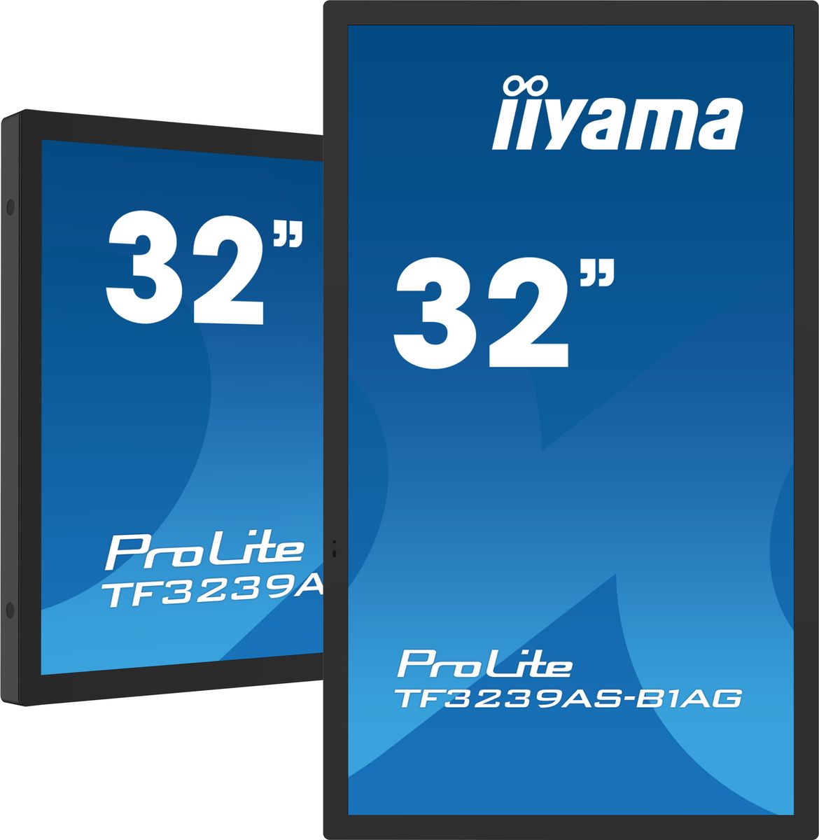 Iiyama TF3239AS-B1AG visualizzatore di messaggi Pannello piatto per segnaletica digitale 80 cm [31.5] LED 500 cd/m 2.4K Ultra HD Nero Touch screen Processore integrato Android 24/7 (iiyama TF3239AS-B1AG Signage Display Digital signage flat panel 80 c...