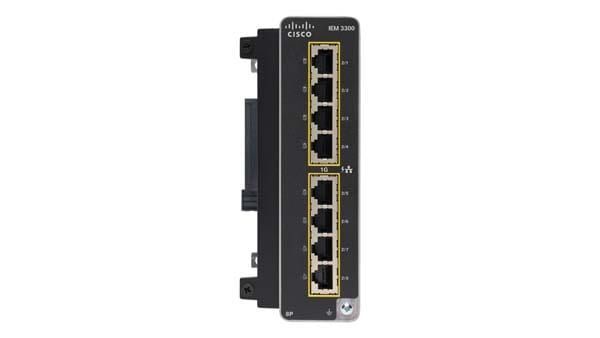 Cisco IEM-3300-8P= switch di rete Gestito L2 Gigabit Ethernet [10/100/1000] Supporto Power over Ethernet [PoE] Nero (CATALYST IE3300 RUGGED 8 PORT - GE POE+ EXP MODULE)Cisco0889728205054IEM-3300-8P=