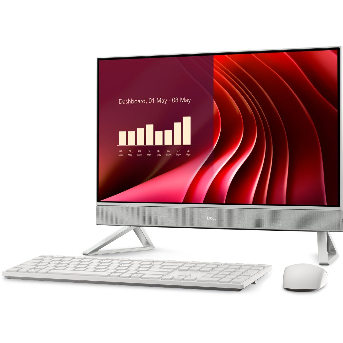DELL EC24250 Intel Core 7 150U 60,5 cm [23.8] 1920 x 1080 Pixel PC All-in-one 16 GB DDR5-SDRAM 1 TB SSD Windows 11 Pro Wi-Fi 6E [802.11ax] Perlato, Bianco (Dell 24 All-in-One EC24250 - AI PC - All-in-one Core 7 150U / fino a 5.4 GHz - RAM 16 GB - SSD...