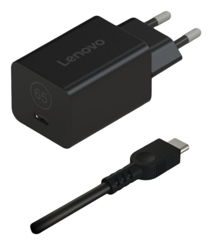 Lenovo 40AWGN65EU adattatore e invertitore Interno Nero (Lenovo Nano - Alimentatore - GaN - 65 watt [USB-C] - nero - Europa - per ThinkPad T16 Gen 4 21QN)Lenovo40AWGN65EU