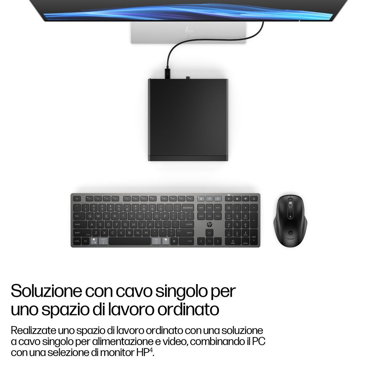 HP EliteDesk 8 Mini G1i AI Wolf Pro Security Edition Intel Core Ultra 7 265T 16 GB DDR5-SDRAM 512 GB SSD Windows 11 Pro Mini PC AI PC Nero (HP EliteDesk 8 G1i AI - Mini desktop Core Ultra 7 265T / fino a 5.3 GHz - RAM 16 GB - SSD 512 GB - NVMe - Inte...
