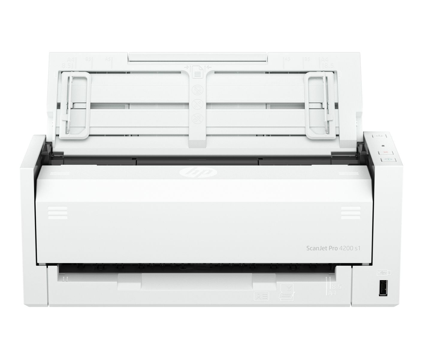 HP ScanJet Pro 4200 s1 Scanner ADF 600 x 600 DPI A4 Blu, Bianco (HP Scanjet Pro 4200 s1 - Document scanner - Duplex - 216 x 5842 mm - 1200 dpi x 1200 dpi - up to 40 ppm [mono] / up to 40 ppm [colour] - ADF [50 sheets] - up to 4500 scans per day - USB...