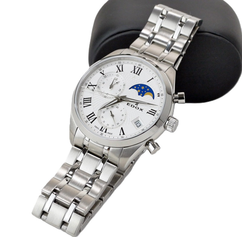 EDOX Mod. LES VAUBERTS Moonphase Chronograph