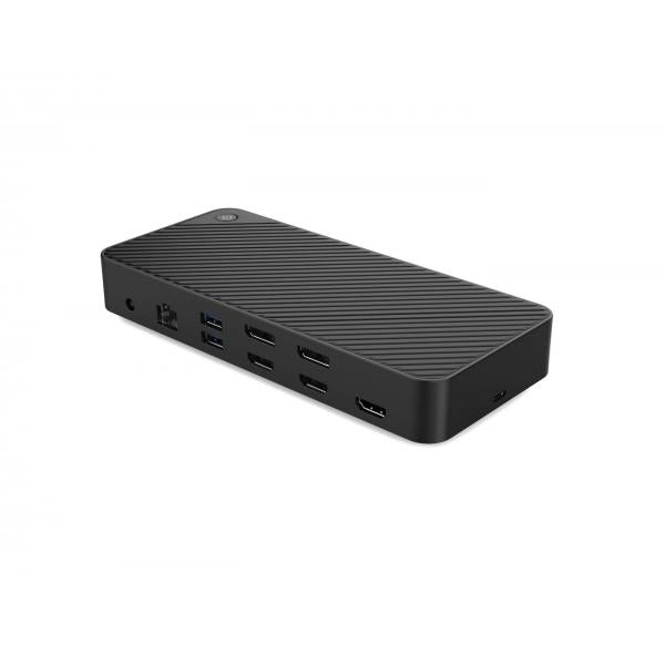 Gearlab GLB232004 replicatore di porte e docking station per notebook Cablato Nero (Triple 4K USB-C Hybrid - Docking Station GLB232004, 3x - HDMI, 2x DisplayPort, Black, 130 W, 1 pc[s] - Warranty: 24M)