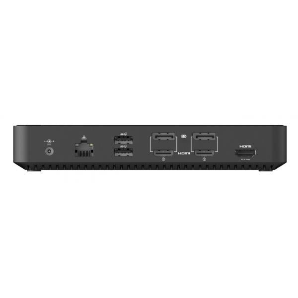 Gearlab GLB232004 replicatore di porte e docking station per notebook Cablato Nero (Triple 4K USB-C Hybrid - Docking Station GLB232004, 3x - HDMI, 2x DisplayPort, Black, 130 W, 1 pc[s] - Warranty: 24M)