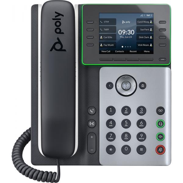 POLY EDGE E300 telefono IP Nero, Grigio 8 linee LCD (POLY EDGE E350 IP PHONE) - Versione UK