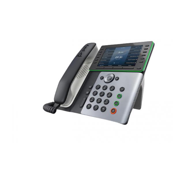 POLY 2200-87050-025 telefono Telefono DECT Identificatore di chiamata Grigio (Poly Edge E550 IP Phone) - Versione UK