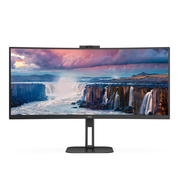 CU34V5CW/BK 34IN 21:9 3440X1440 VA 20M:1 178/178 USB-C/ 4XUSB 3.