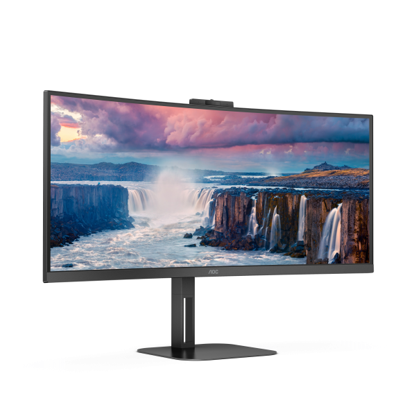 CU34V5CW/BK 34IN 21:9 3440X1440 VA 20M:1 178/178 USB-C/ 4XUSB 3.
