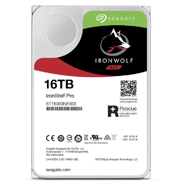 IRONWOLF PRO 16TB SATA 3.5IN 7200RPM ENTERPRISE NAS