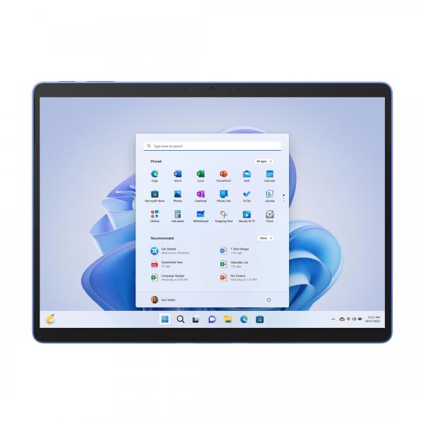 Microsoft Surface Pro 9 256 GB 33 cm [13] Intel Core i5 8 GB Wi-Fi 6E [802.11ax] Windows 11 Home Blu (Microsoft Surface Pro 9 - Tablet - Intel Core i5 - 1235U / 1.3 GHz - Evo - Win 11 Home - Grafica Intel Iris Xe - 8 GB RAM - 256 GB SSD - 13 touchscr...