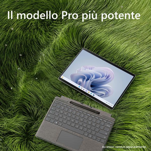 Microsoft Surface Pro 9 256 GB 33 cm [13] Intel EVO i7 16 GB Wi-Fi 6E [802.11ax] Windows 11 Home Platino (Microsoft Surface Pro 9 - Tablet - Intel Core i7 - 1255U / 1.7 GHz - Evo - Win 11 Home - Grafica Intel Iris Xe - 16 GB RAM - 256 GB SSD - 13 tou...