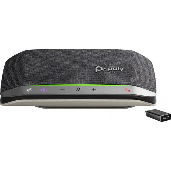 POLY Sync 20+M Microsoft Teams Certified USB-A Speakerphone (Poly Sync 20+M - Vivavoce smart - Bluetooth - senza fili, cablato - USB-A tramite adattatore Bluetooth - argento - Certificato per i team Microsoft)hp0197029536228772C9AA