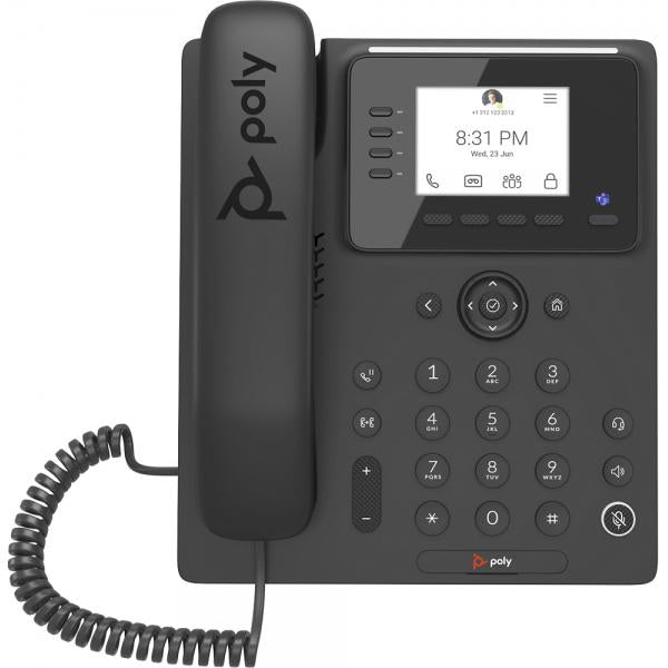 POLY CCX 350 telefono IP Nero LCD (CCX 350 MEDIA PHONE TEAMS POE - ) - Versione UK