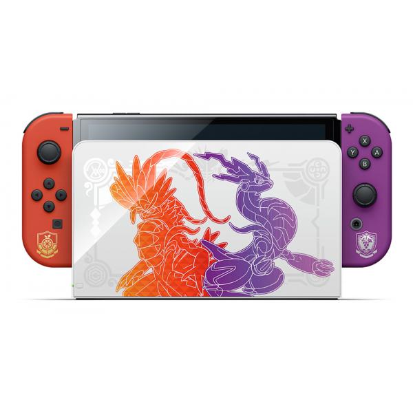 Nintendo Switch OLED Pokmon Scarlet & Violet Edition console da gioco portatile 17,8 cm [7] 64 GB Touch screen Wi-Fi Rosso, Viola (EOL - Nintendo Switch HW [OLED Model] Pokemon Scarlet and Violet Limited Edition Bundle)