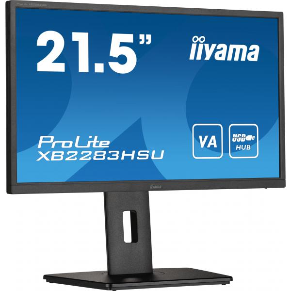 Iiyama ProLite XB2283HSU-B1 Monitor PC 54,6 cm [21.5] 1920 x 1080 Pixel Full HD LED Nero (iiyama ProLite XB2283HSU-B1 computer monitor 54.6 cm [21.5'] 1920 x 1080 pixels Full HD LED Black)Iiyama4948570120703XB2283HSU-B1