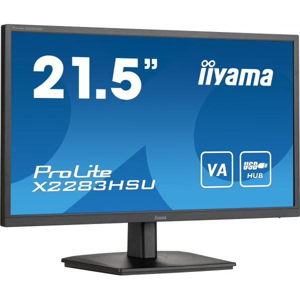 Iiyama ProLite X2283HSU-B1 Monitor PC 54,6 cm [21.5] 1920 x 1080 Pixel Full HD LCD Nero (21.5IN ULTRA SLIM/ VA PANEL/ - 1920X1080/ 250CD/ 3000:1/ SPEAKE)Iiyama4948570120697X2283HSU-B1