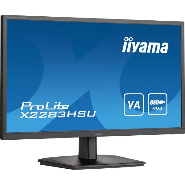 Iiyama ProLite X2283HSU-B1 Monitor PC 54,6 cm [21.5] 1920 x 1080 Pixel Full HD LCD Nero (21.5IN ULTRA SLIM/ VA PANEL/ - 1920X1080/ 250CD/ 3000:1/ SPEAKE)Iiyama4948570120697X2283HSU-B1