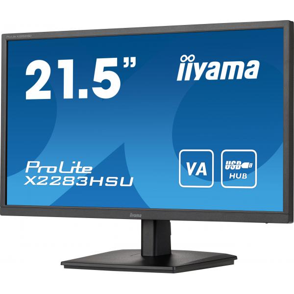 Iiyama ProLite X2283HSU-B1 Monitor PC 54,6 cm [21.5] 1920 x 1080 Pixel Full HD LCD Nero (21.5IN ULTRA SLIM/ VA PANEL/ - 1920X1080/ 250CD/ 3000:1/ SPEAKE)Iiyama4948570120697X2283HSU-B1