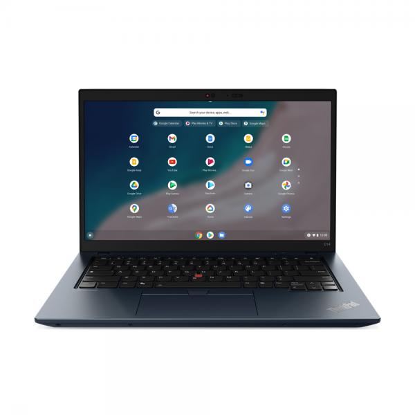 Lenovo ThinkPad C14 Gen 1 Chromebook 35,6 cm [14] Full HD Intel Core i5 i5-1235U 8 GB LPDDR4x-SDRAM 128 GB eMMC Wi-Fi 6E [802.11ax] ChromeOS Blu (C14 G1 CHROMEBOOK T I5-1235U - 14IN 8GB 128GB CHROME) - Versione UK