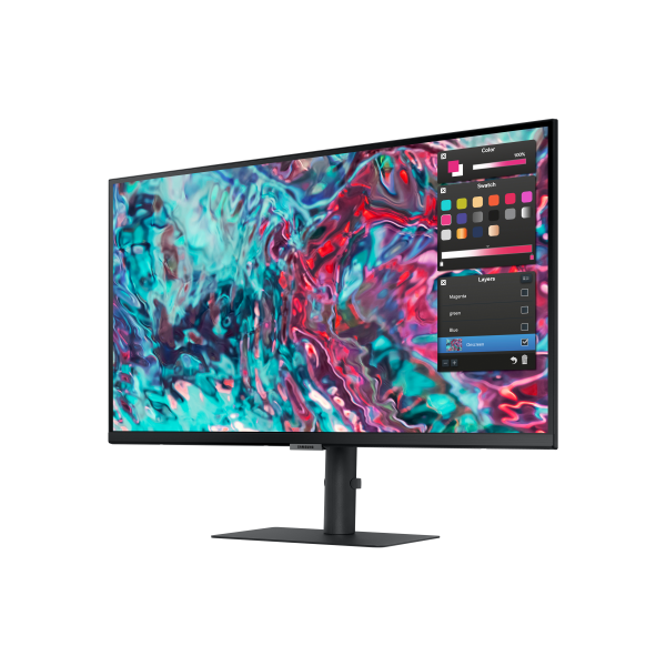 Samsung ViewFinity S80TB Monitor PC 68,6 cm [27] 3840 x 2160 Pixel 4K Ultra HD LED Nero (Samsung LCD S27B800TGU 27 black ViewFinity Business Monitor S80TB mit Thunderbolt)