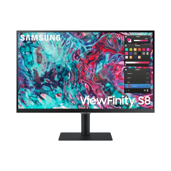Samsung ViewFinity S80TB Monitor PC 68,6 cm [27] 3840 x 2160 Pixel 4K Ultra HD LED Nero (Samsung LCD S27B800TGU 27 black ViewFinity Business Monitor S80TB mit Thunderbolt)