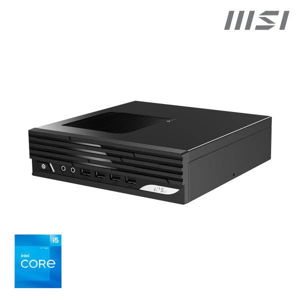 MSI PRO DP21 12M-060BUK barebone per PC/stazione di lavoro Mini PC Nero Intel H610 i5-12400 (SFF PRO DP21 12M i5 Tall UK)