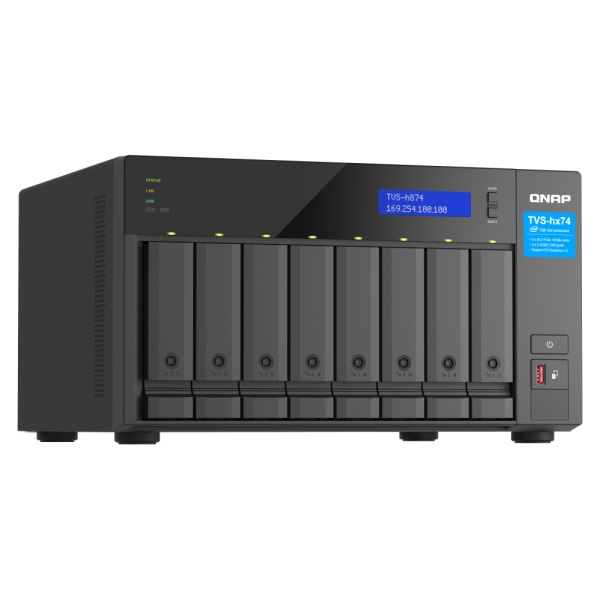 QNAP TVS-h874-i5-32G 16TB [Seagate Exos] 8-bay QuTS hero NAS; Intel [2Years warranty]