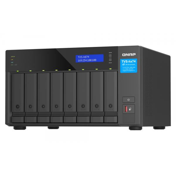 QNAP TVS-h874-i5-32G 16TB [Seagate Exos] 8-bay QuTS hero NAS; Intel [2Years warranty]