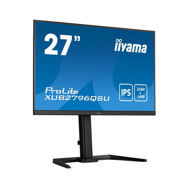 Iiyama ProLite XUB2796QSU-B5 Monitor PC 68,6 cm [27] 2560 x 1440 Pixel Wide Quad HD LED Nero (iiyama ProLite XUB2796QSU-B5 computer monitor 68.6 cm [27'] 2560 x 1440 pixels Wide Quad HD LED Black)Iiyama4948570121724XUB2796QSU-B5