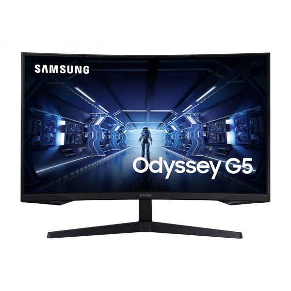 Samsung LC32G55TQBUXXU Monitor PC 81,3 cm [32] 2560 x 1440 Pixel Wide Quad HD Nero (Samsung Odyssey G5 LC32G55TQBUXXU 32 INCH 1000R Curved Gaming Monitor - 144Hz 1ms 1440p QHD Freesync Premium HDR10 HDMI DisplayPort)