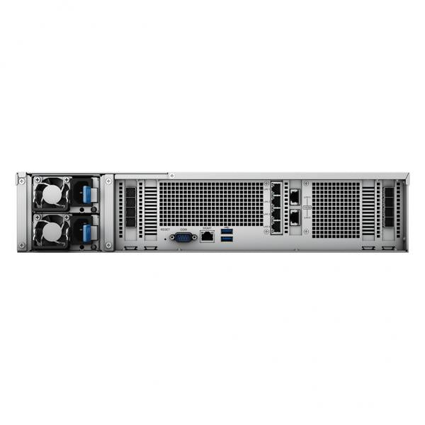 Synology SA SA6400 NAS Armadio [2U] Collegamento ethernet LAN Nero 7272 (Synology SA6400 192TB [Synology HAT53] 12 bay rack; 7272 12-core[24-thread] 2.9GHz; max. boost clock up to 3.2 GHz; 32GB DDR4 RDIMM; 4 x 1GbE and 2 x 10GbE; supports 8 x RX1223R...