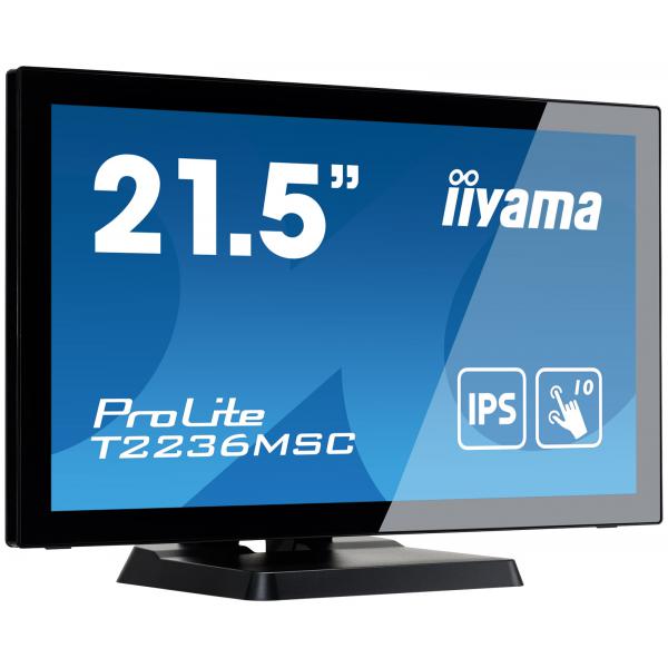 iiyama ProLite T2236MSC-B3 Monitor PC 54,6 cm [21.5] 1920 x 1080 Pixel Full HD LCD Touch screen Nero (iiyama ProLite T2236MSC-B3 computer monitor 54.6 cm [21.5'] 1920 x 1080 pixels Full HD LCD Touchscreen Black)