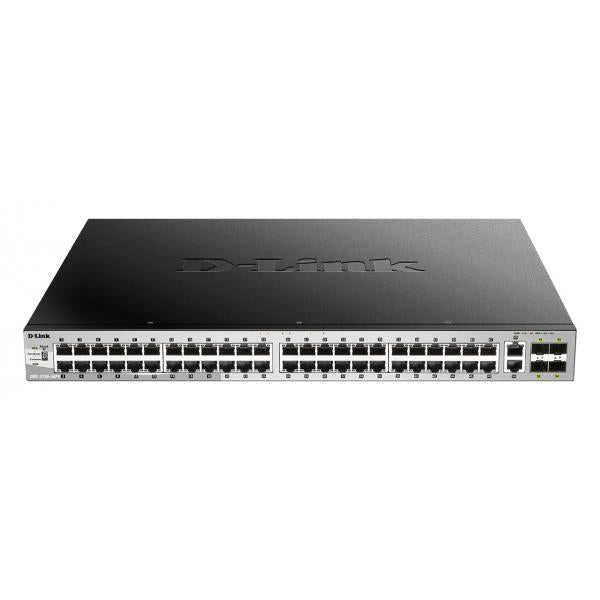 D-Link DGS-3130-54PS/E switch di rete Gestito L3 Gigabit Ethernet [10/100/1000] Supporto Power over Ethernet [PoE] Grigio (54-PORT POE STACKABLE SWITCH - 48X1G 2X10G CU 4XSFP+ LAYER 3)