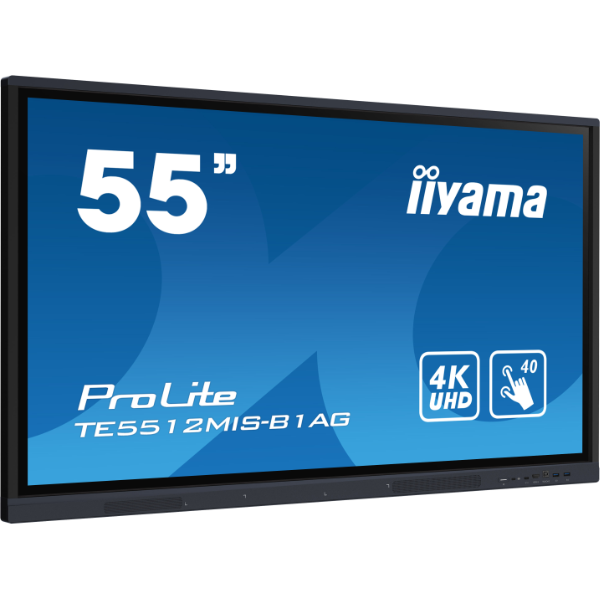 Iiyama TE5512MIS-B1AG visualizzatore di messaggi Pannello piatto per segnaletica digitale 139,7 cm [55] LED Wi-Fi 400 cd/m? 4K Ultra HD Nero Touch screen Processore integrato Android 11 16/7 (TE5512MIS-B1AG 55IN IPS - 3840X2160 400CD/QM)Iiyama4948570...