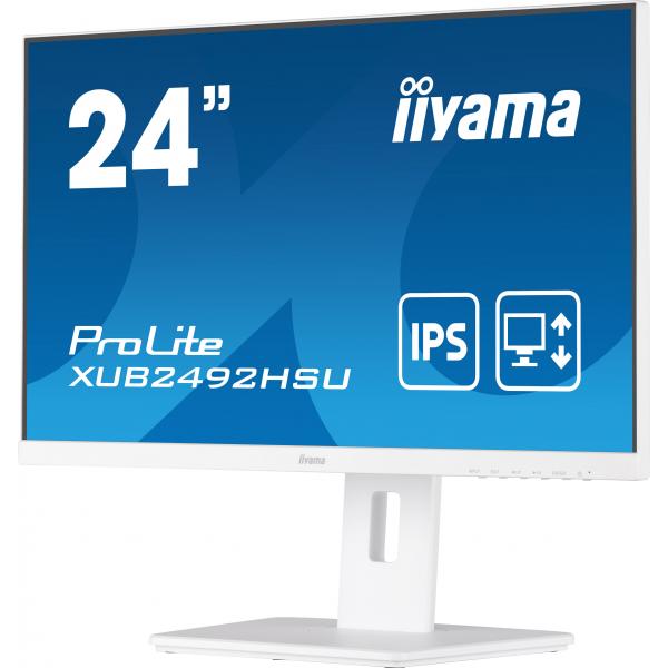 Iiyama ProLite XUB2492HSU-W5 LED display 61 cm [24] 1920 x 1080 Pixel Full HD Bianco (iiyama ProLite XUB2492HSU-W5 LED display 61 cm [24'] 1920 x 1080 pixels Full HD White)Iiyama4948570121236XUB2492HSU-W5