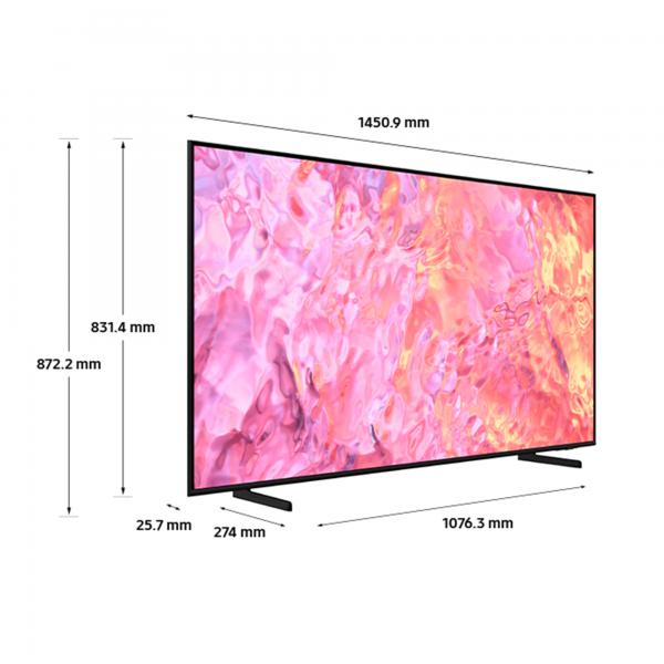 Samsung QE65Q60CAUXXU TV 165,1 cm [65] 4K Ultra HD Smart TV Wi-Fi (65 INCH QLED Powered by Qauntum Dot Q HDR Dual LED AirSlim OTS Lite Samsung Q-Symphony Crystal Processor 4K Gaming Hub Motion Xcelerator)Samsung8806094784183QE65Q60CAUXXU