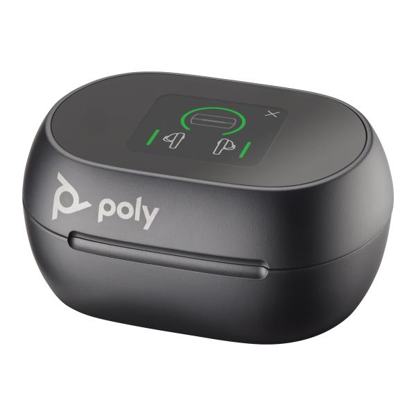 POLY Voyager Free 60+ UC Auricolare Wireless In-ear Musica e Chiamate USB tipo A Bluetooth Nero (Poly Voyager Free 60+ UC - True wireless earphones con microfono - in-ear - eliminazione rumore attivata - USB-A tramite adattatore Bluetooth - nero carb...