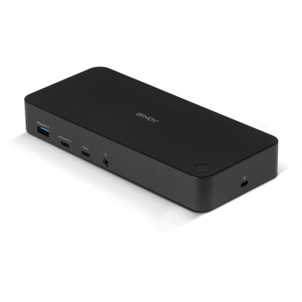 Lindy DST-Pro Universal Docking USB 3.2 Gen 2 [3.1 Gen 2] Type-C Nero (USB TYPE C & A HYBRID LAPTOP DOCKIN)
