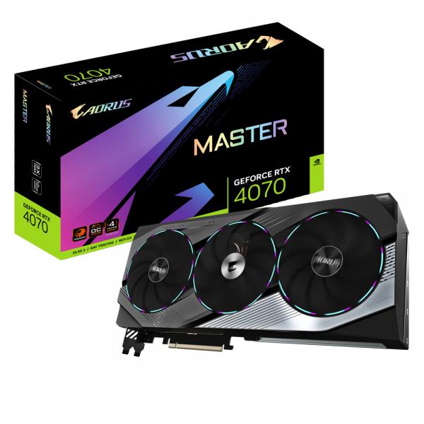 Gigabyte AORUS GeForce RTX 4070 MASTER 12G NVIDIA 12 GB GDDR6X (AORUS RTX 4070 12GB MASTER)