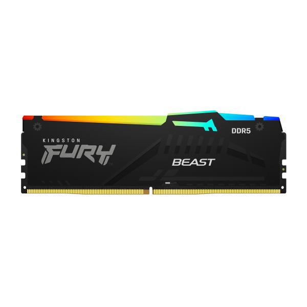 Kingston Technology FURY 128 GB 5200 MT/s DDR5 CL40 DIMM [Kit da 4 moduli] Beast RGB XMP (KFB 128G DDR5 5200 DIMM K4 RGB)