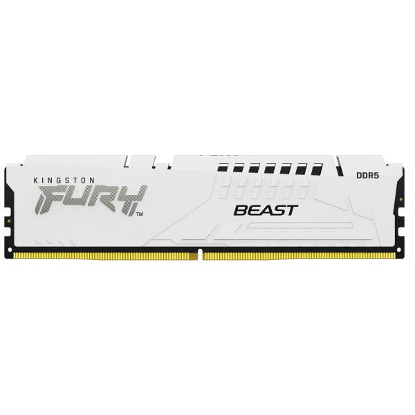 Kingston Technology FURY 64 GB 5200 MT/s DDR5 CL40 DIMM [Kit da 4] Beast White XMP (KFB 64GB DDR5 5200 DIMM K4 Wht)